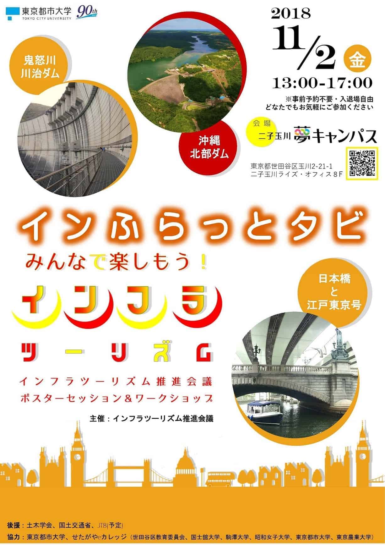 11 2 みんなで楽しもう インフラツーリズム 東京都市大学夢キャンパスにて開催 Futakoloco